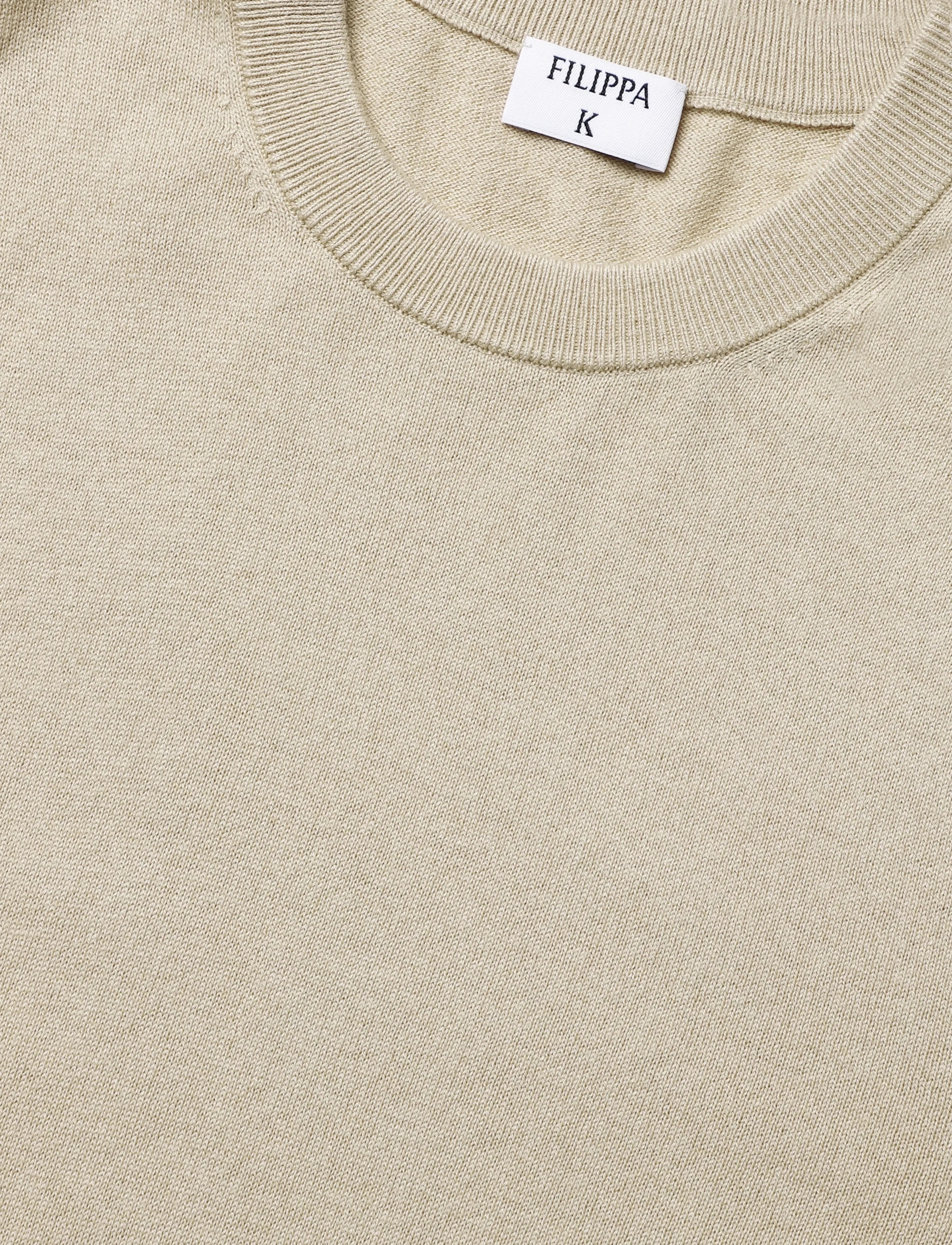 Filippa K - Cotton Merino Sweater - Ümmarguse kaelusega kudumid - pearl beige - 2