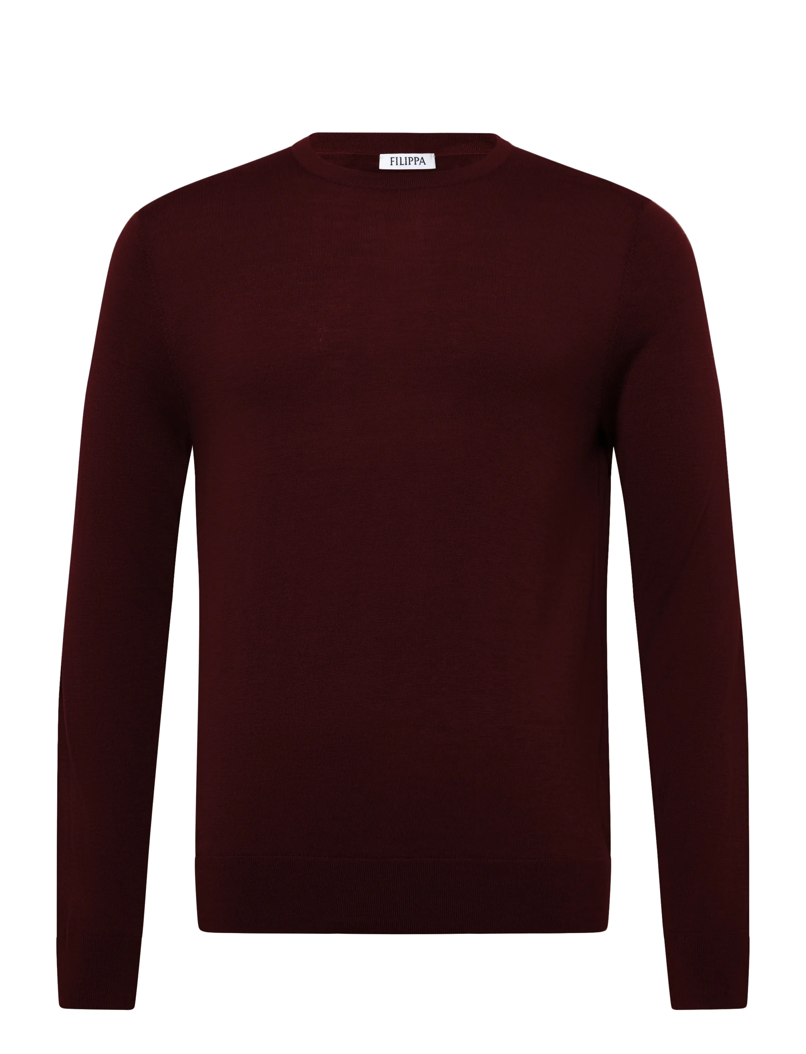 Filippa K Merino Sweater - Inspiration - DARK BURGUNDY / burgundy