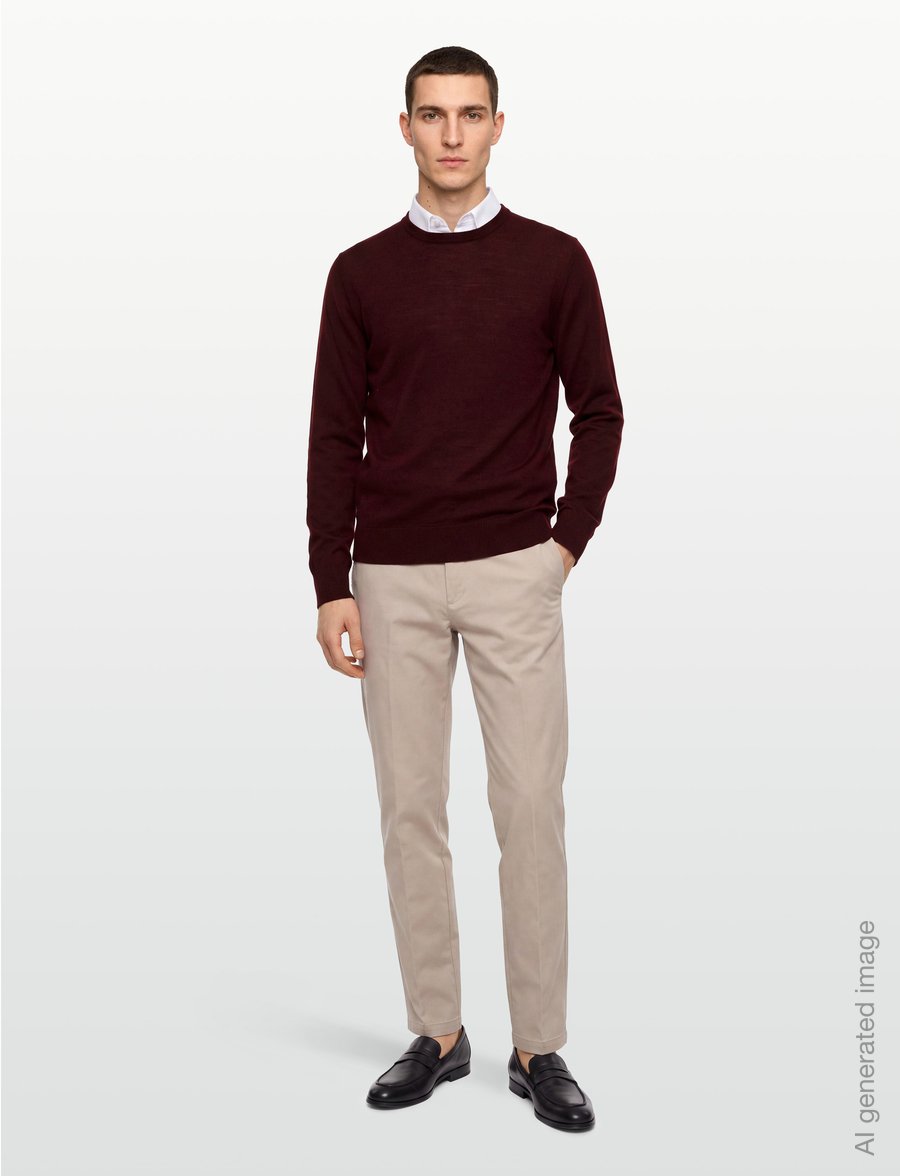 Filippa K - Merino Sweater - rundhals - dark burgundy - 0