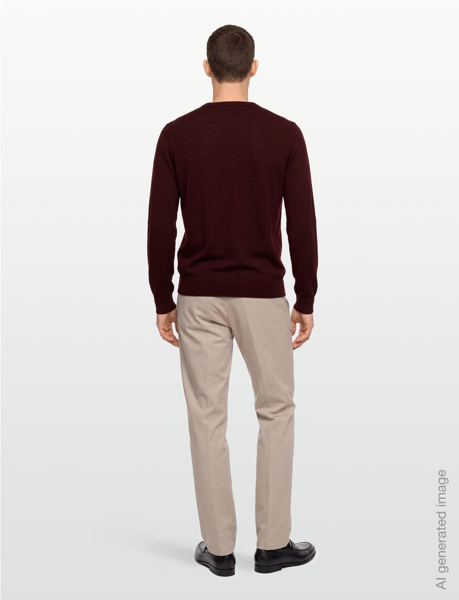 Filippa K - Merino Sweater - rundhals - dark burgundy - 4