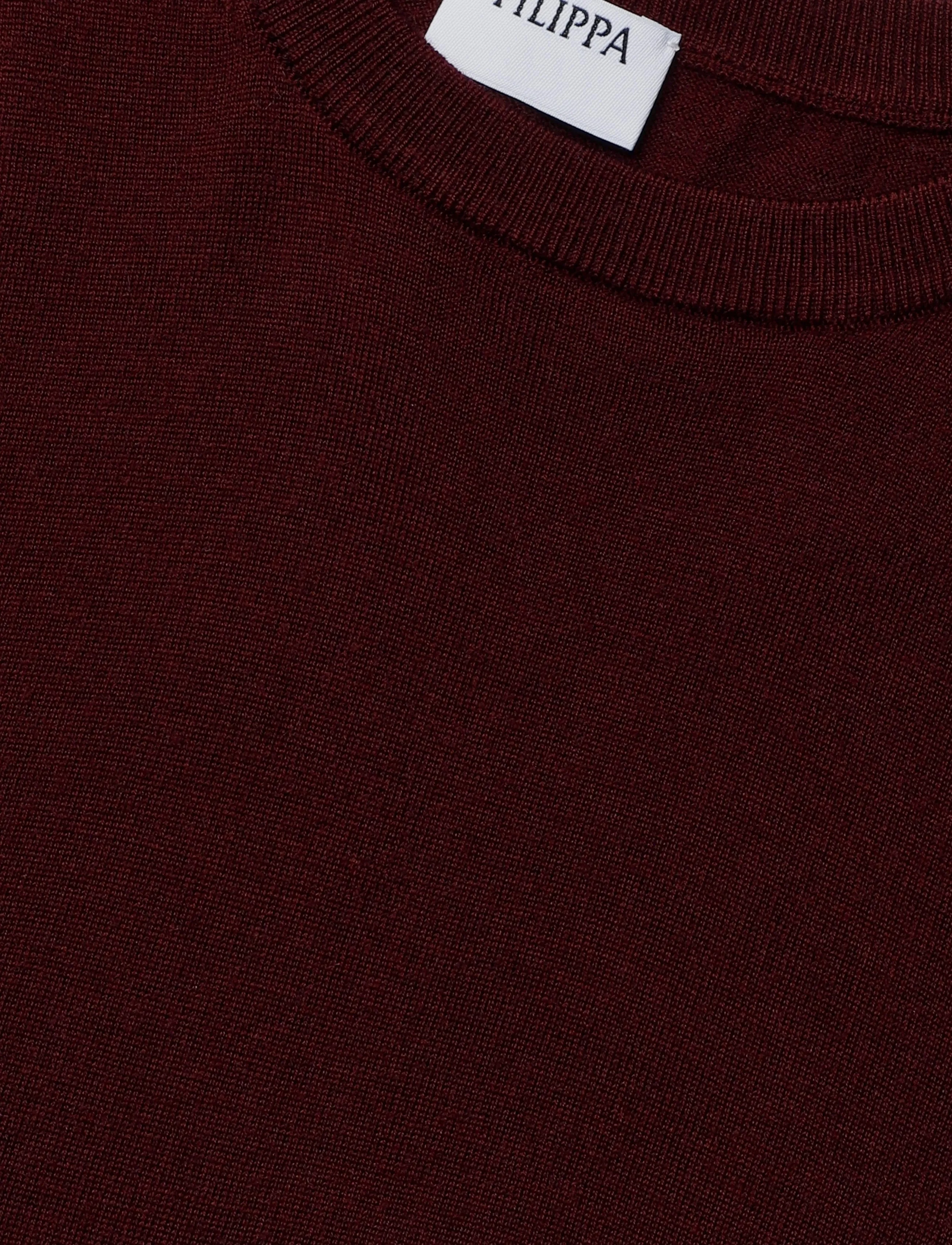 Filippa K - Merino Sweater - dark burgundy - 2