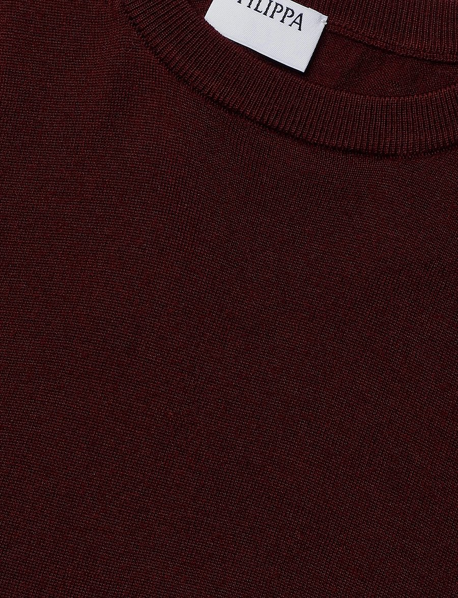 Filippa K - Merino Sweater - dark burgundy - 2