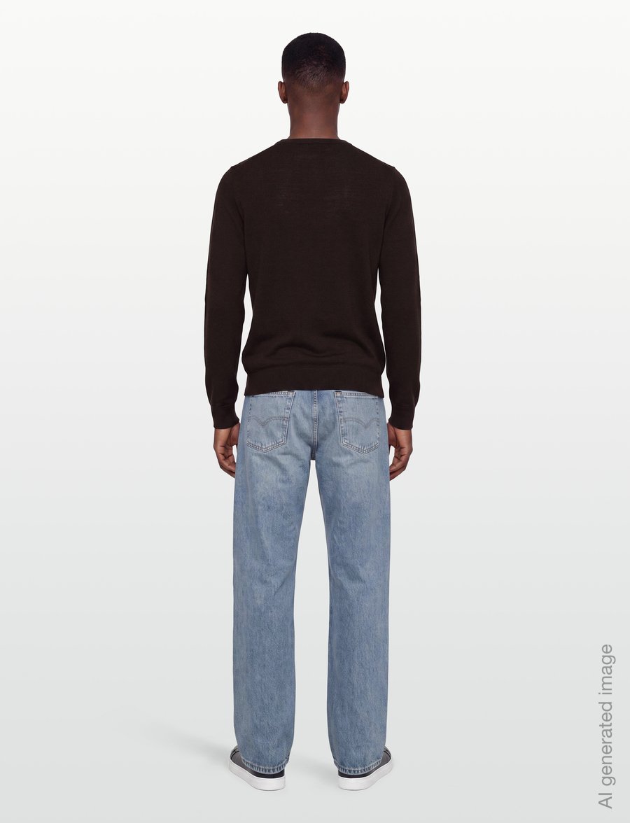 Filippa K - Merino Sweater - rundhalsad - dark chocolate - 4