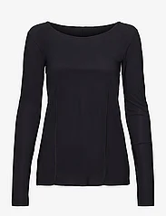 Filippa K - Dance Layer Top - pitkähihaiset t-paidat - black - 0