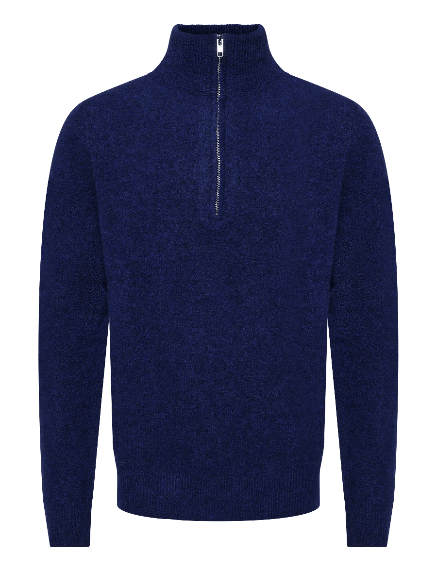 Filippa K - Andrew Yak Sweater - half zip-tröjor - deep blue - 0