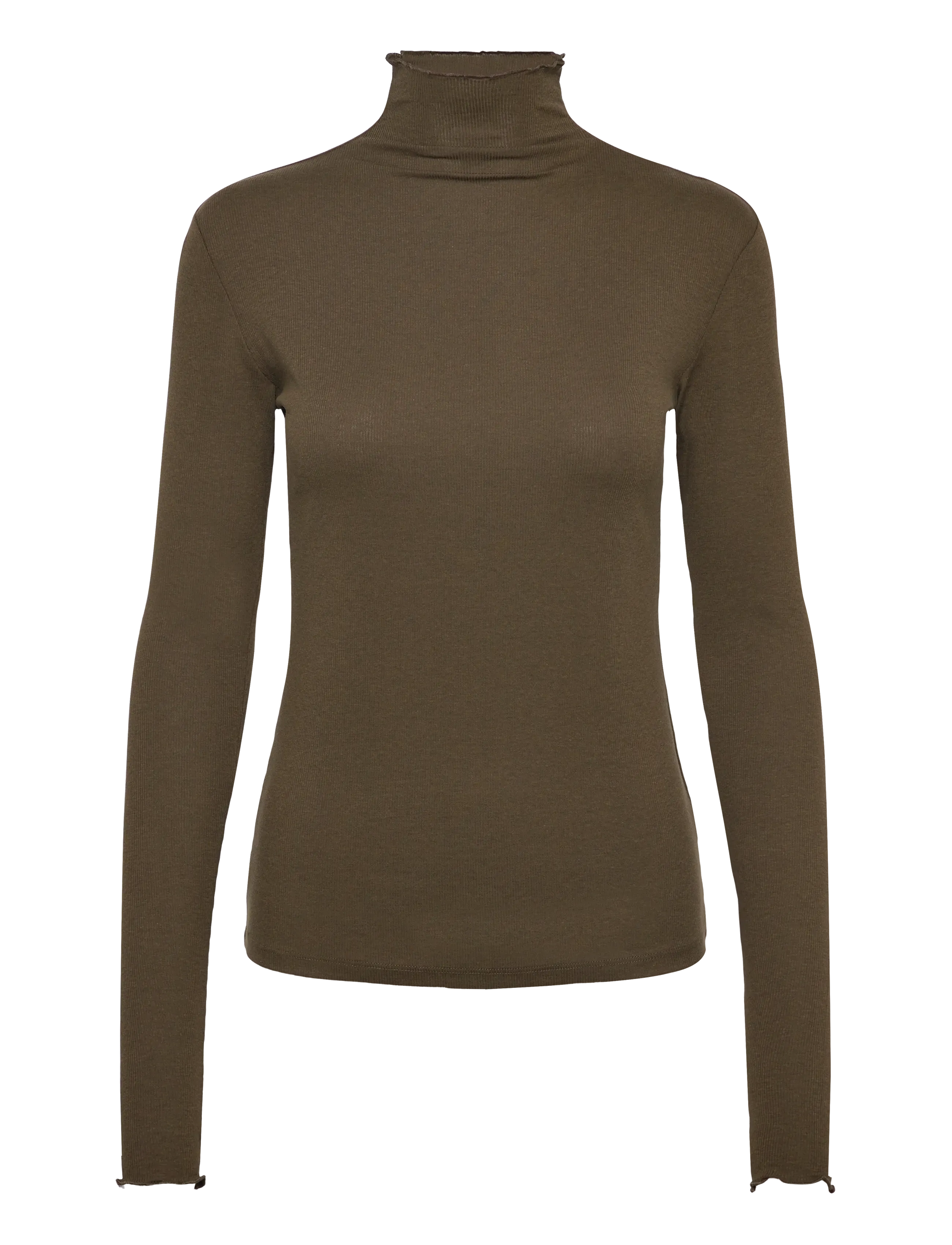 Rib Mock Neck Top