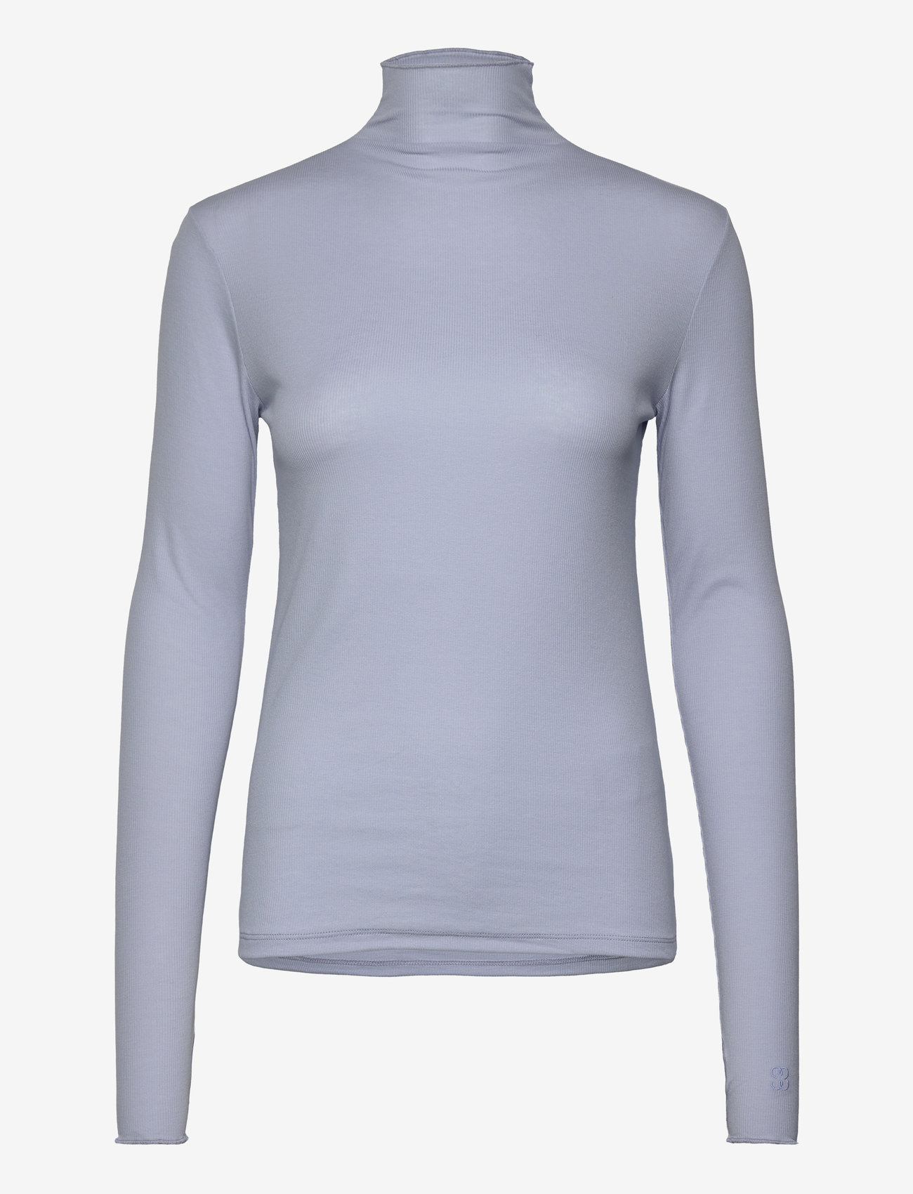 Filippa K - Rib Mock Neck Top - herbstliche kleidung - faded blue - 0