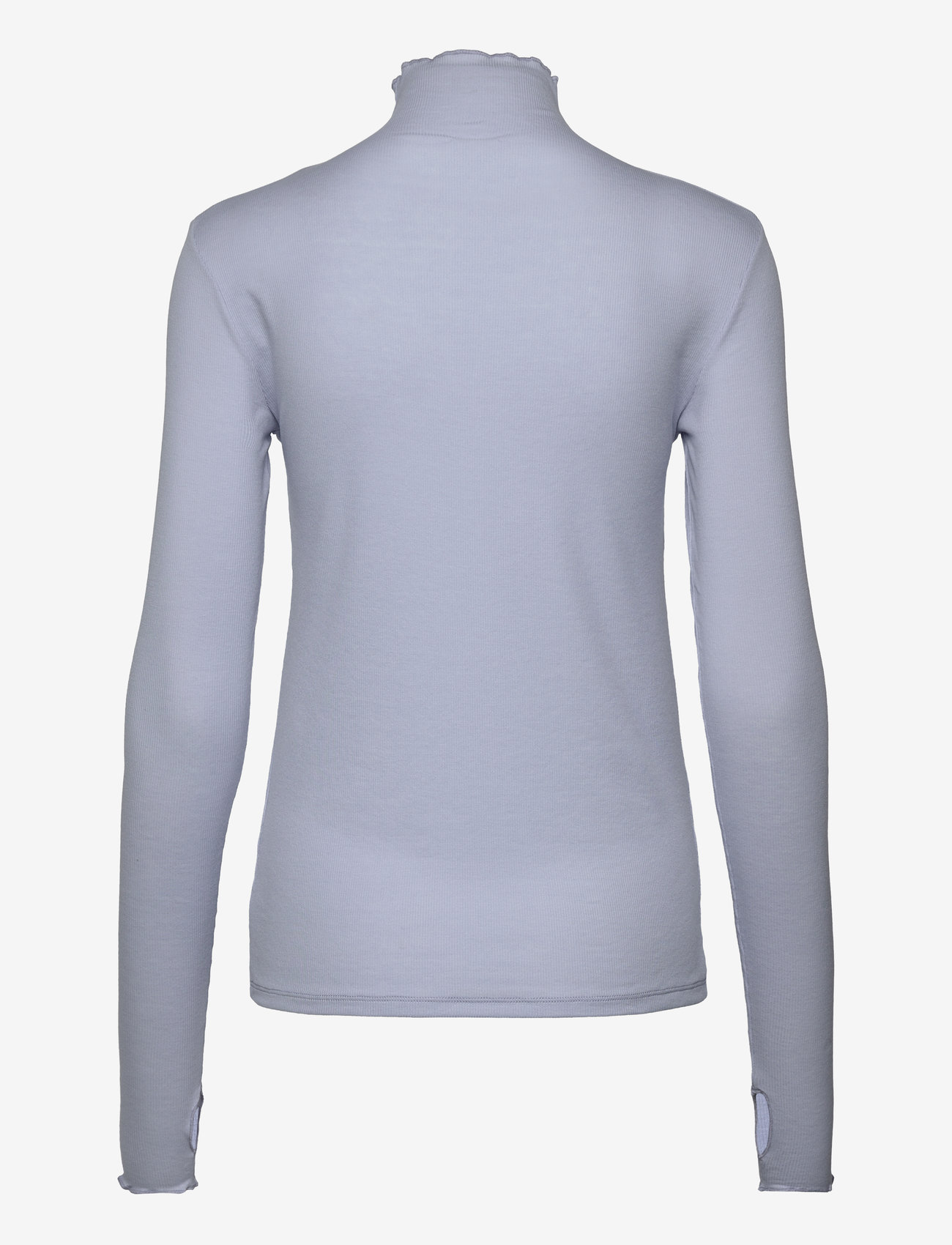 Filippa K - Rib Mock Neck Top - herbstliche kleidung - faded blue - 1