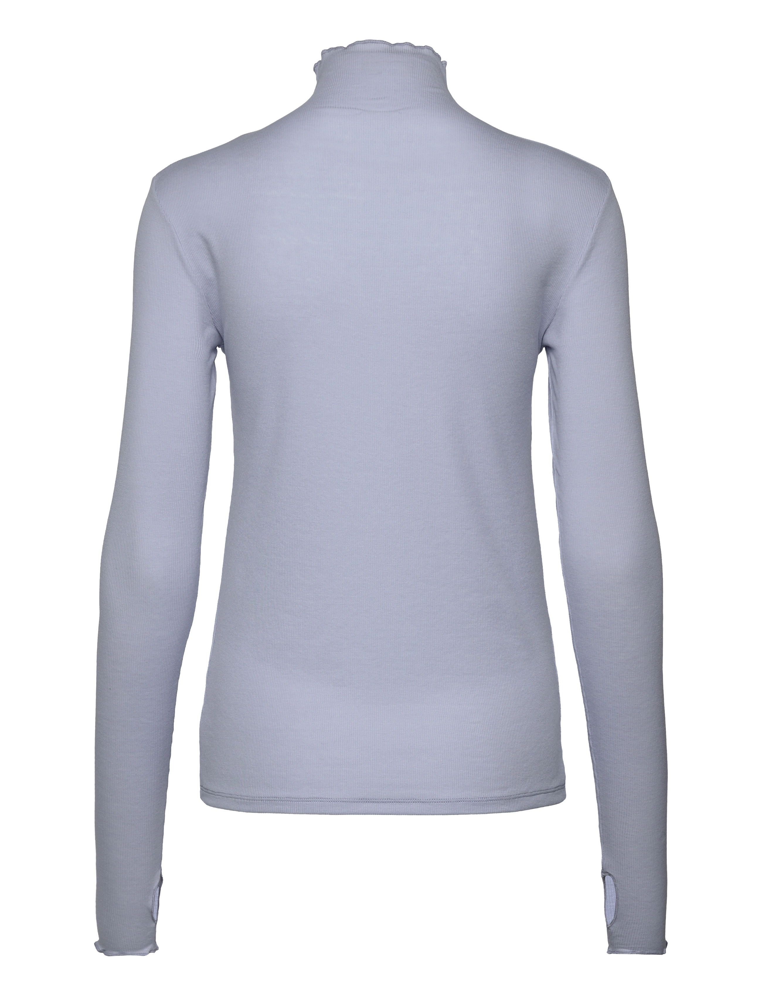 Filippa K - Rib Mock Neck Top - faded blue - 1