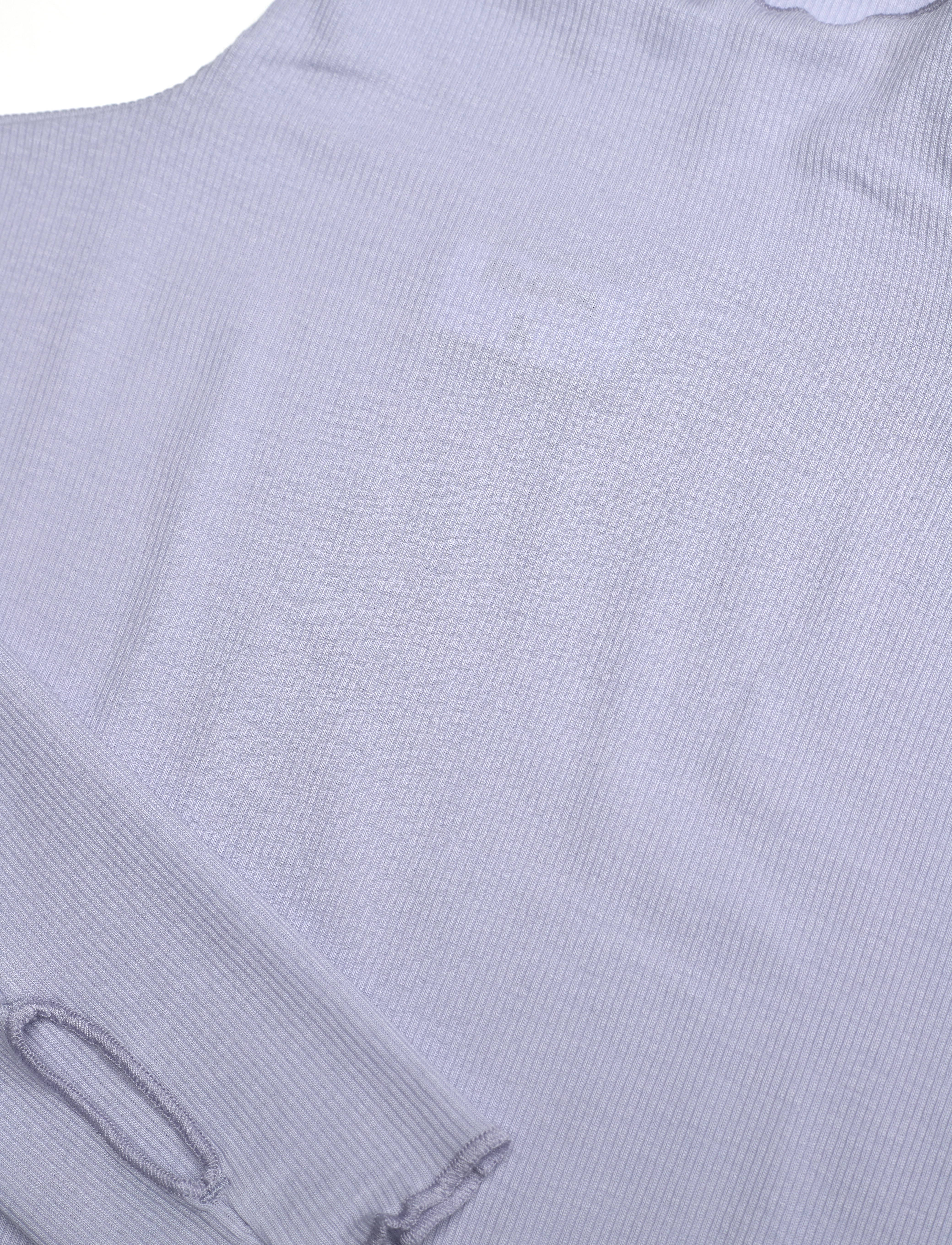 Filippa K - Rib Mock Neck Top - faded blue - 2