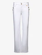 Classic Straight Jeans - WASHED WHI