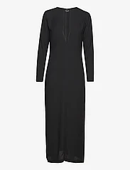 Filippa K - Long Split Dress - ballīšu apģērbs par outlet cenām - black - 0
