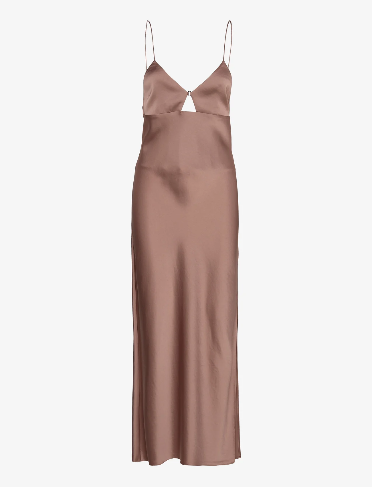 Filippa K - Satin Slip Dress - slipklänningar - almond - 0