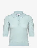 Merino Polo Shirt - ACQUA
