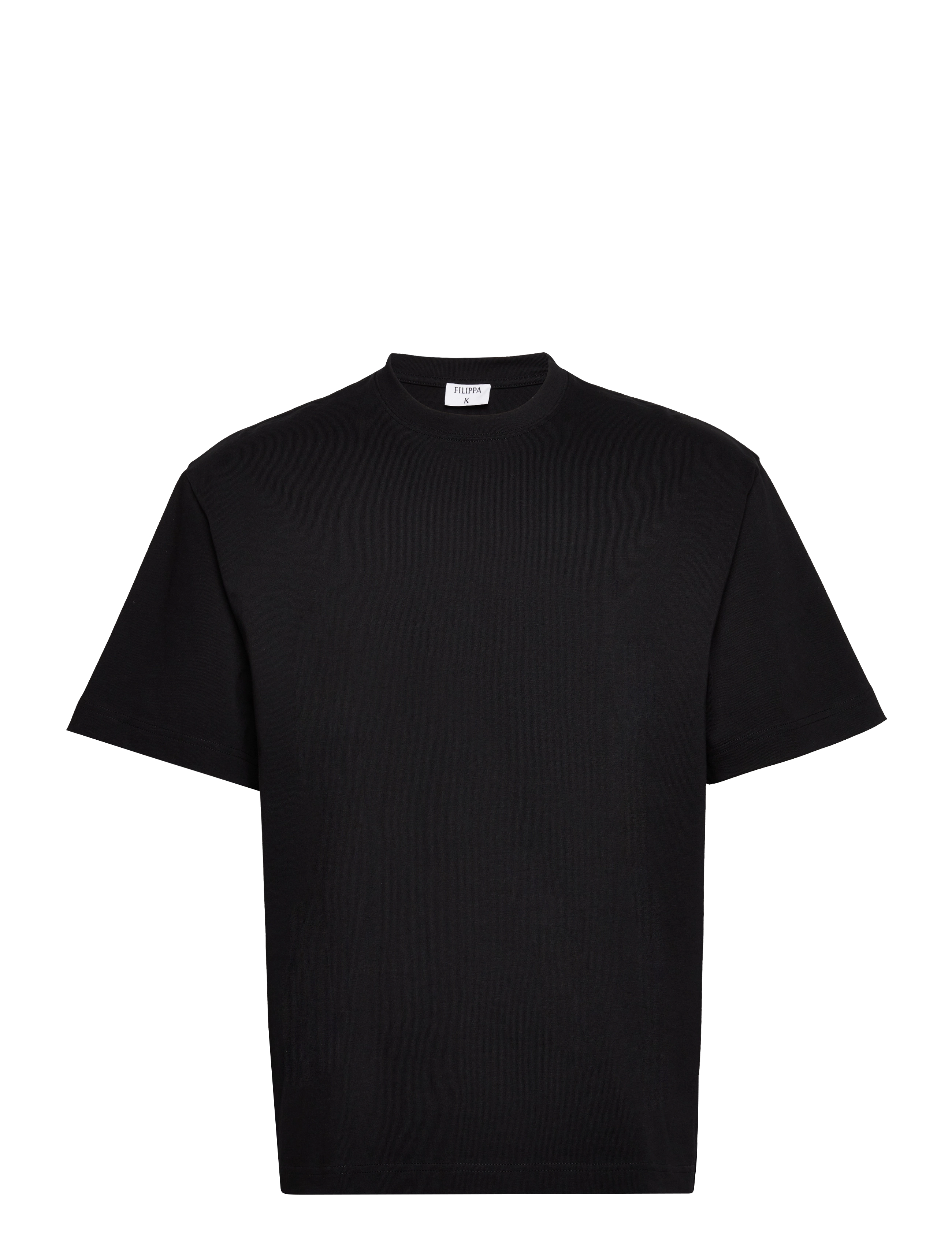 Filippa K Heavy Crewneck Tee - 4 for 3 - BLACK / black
