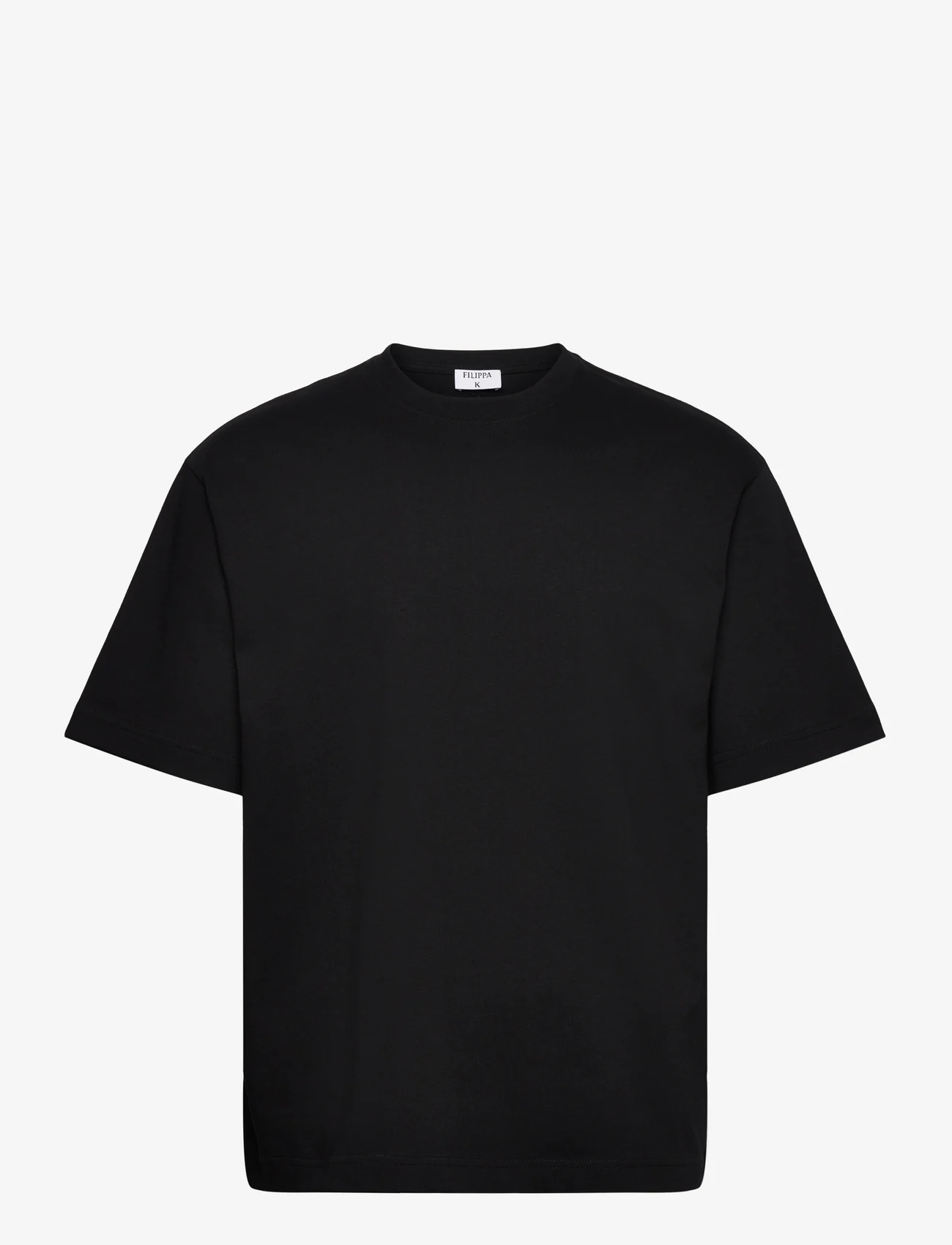 Filippa K - Heavy Crewneck Tee - podstawowe koszulki - black mono - 0