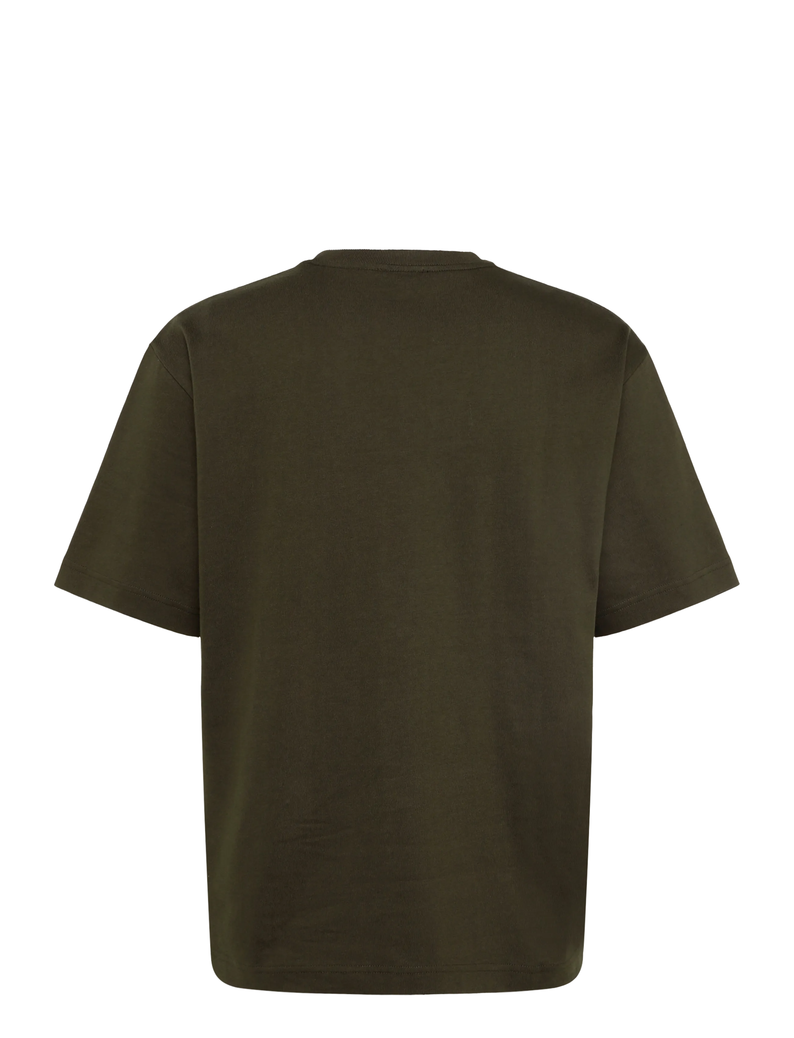 Filippa K - Heavy Crewneck Tee - short-sleeved t-shirts - dark moss green - 1