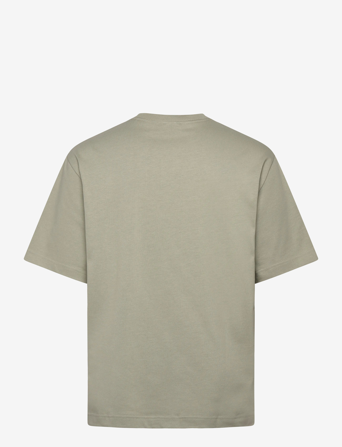 Filippa K - Heavy Crewneck Tee - kortärmade t-shirts - faded green grey - 1
