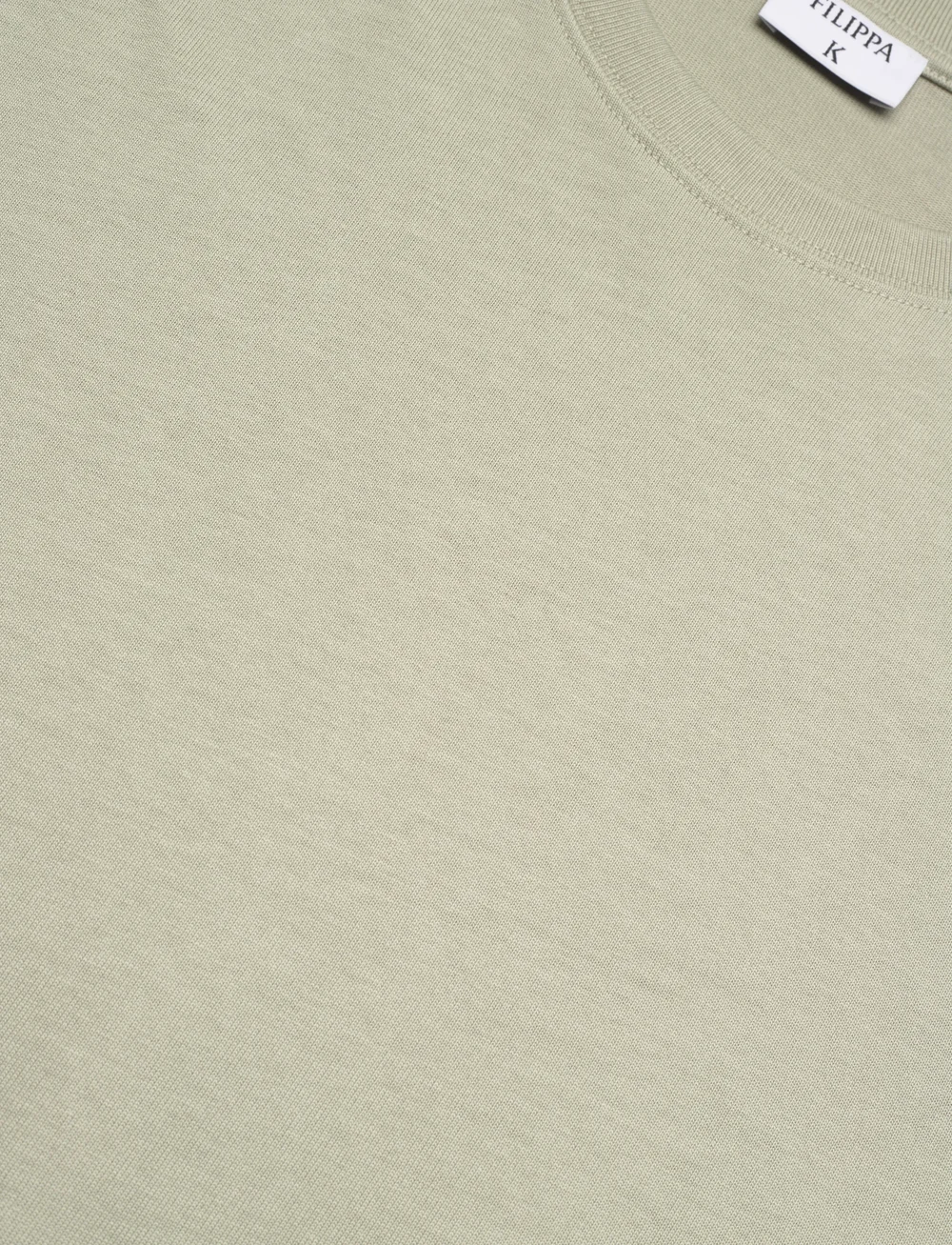 Filippa K - Heavy Crewneck Tee - kortærmede t-shirts - faded green grey - 2