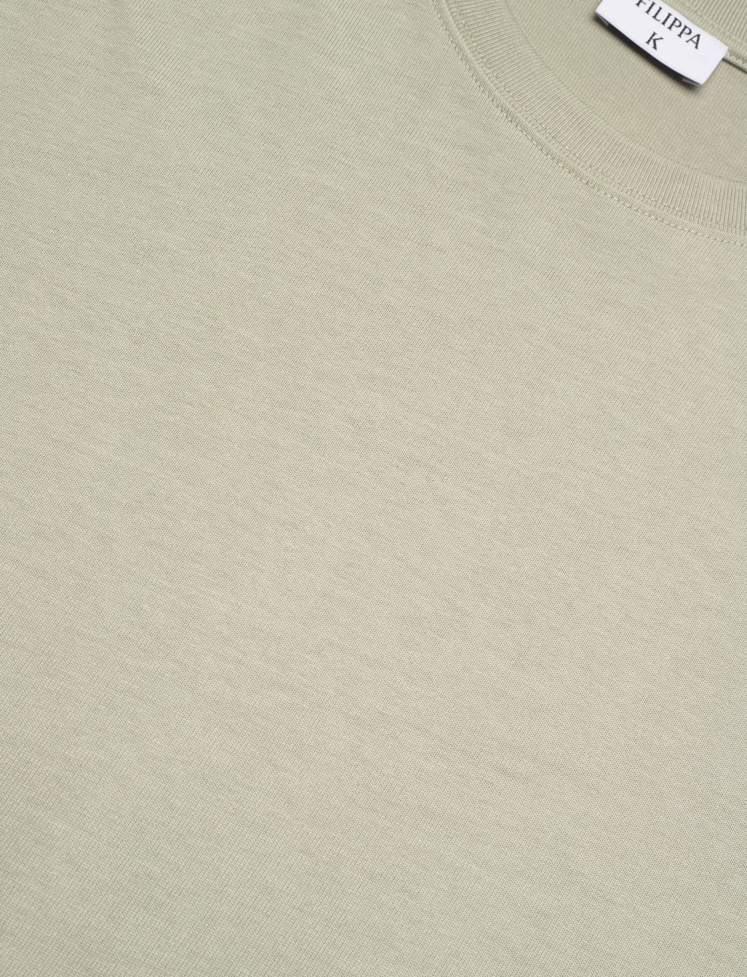 Filippa K - Heavy Crewneck Tee - faded green grey - 2
