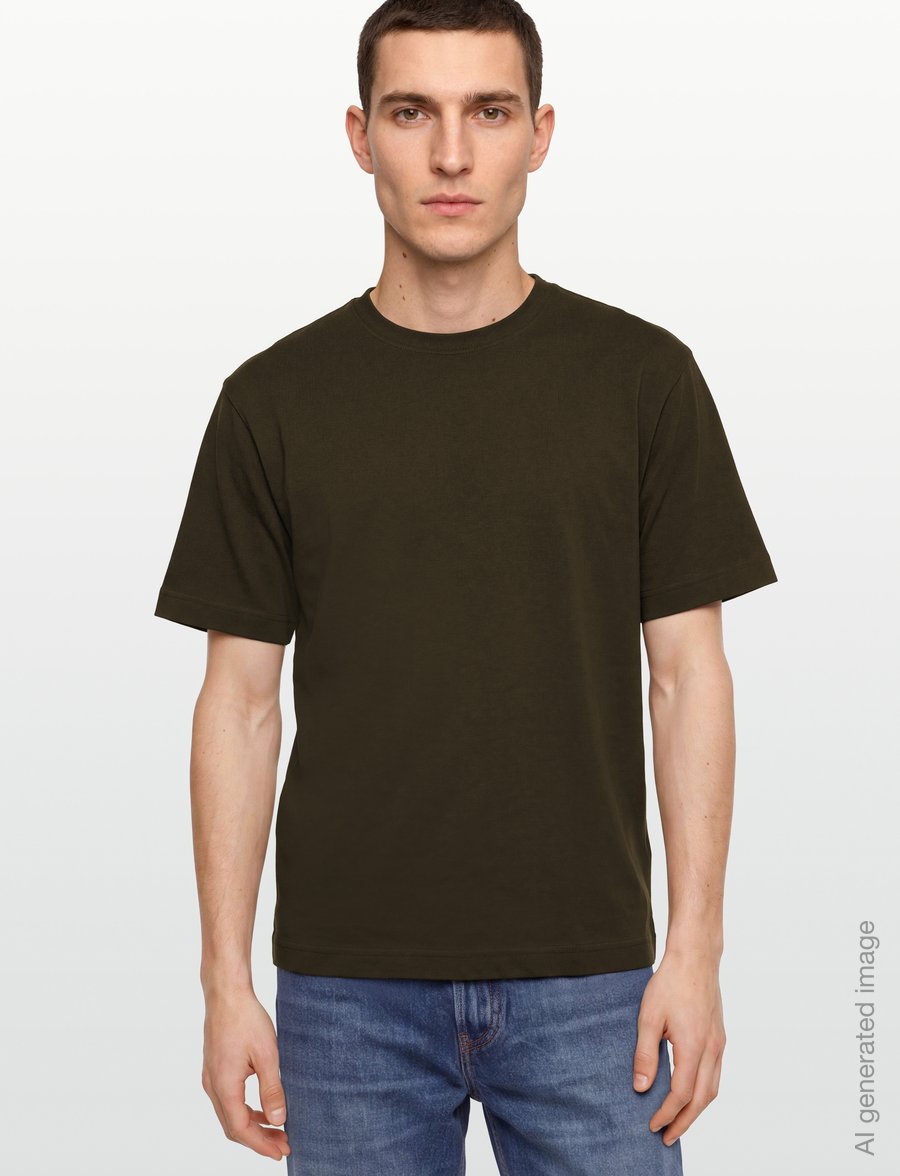 Filippa K - Heavy Crewneck Tee - short-sleeved t-shirts - golden brown - 3