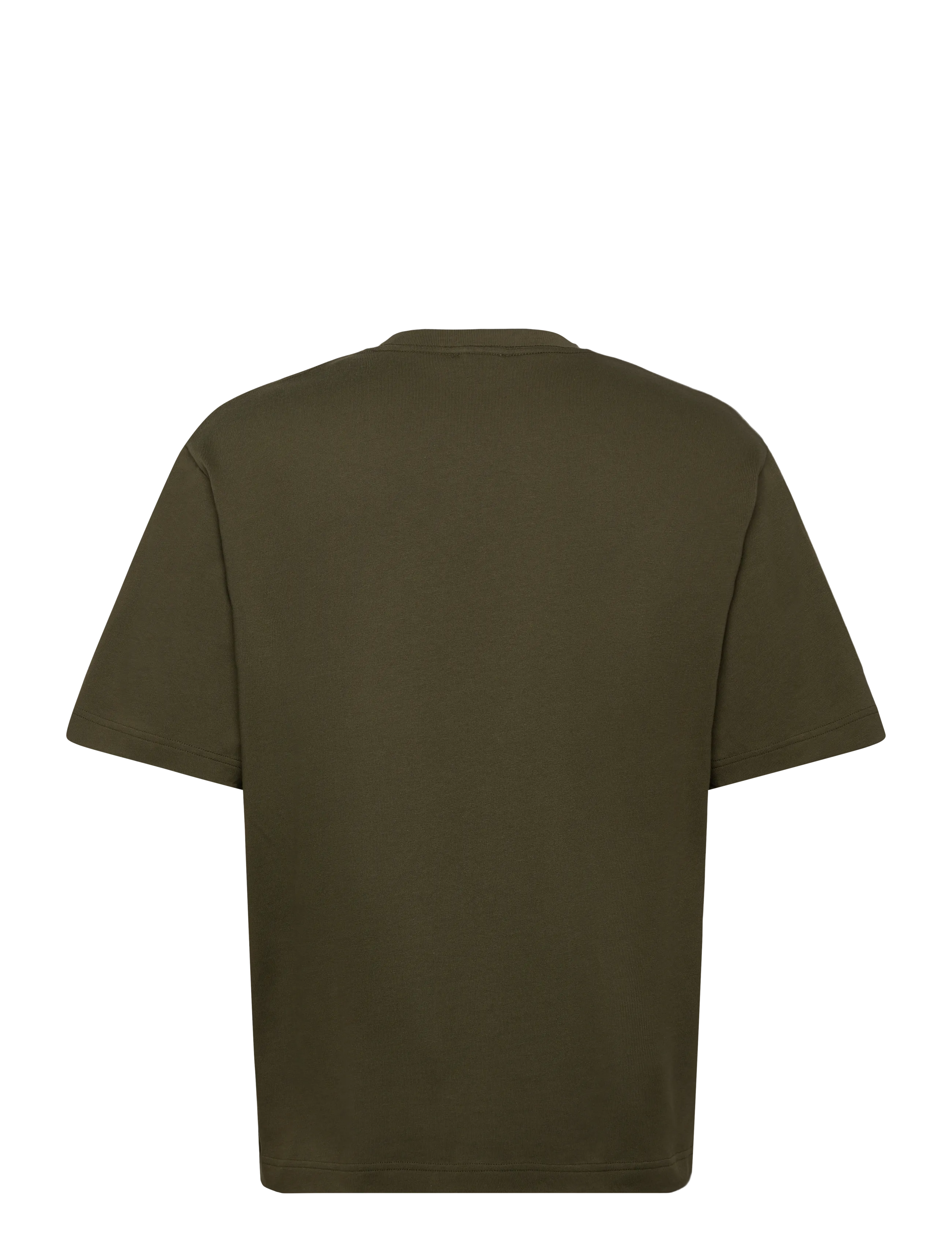 Filippa K - Heavy Crewneck Tee - short-sleeved t-shirts - midnight green - 2