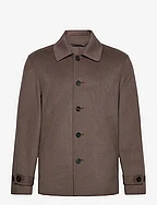 Wool Cashmere Jacket - DARK TAUPE