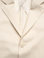 Filippa K - Cotton Linen Blazer - kahehe rinnatisega pintsakud - bone white - 2