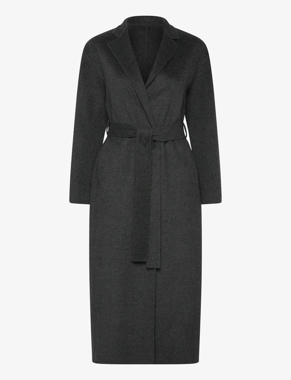 Filippa K - Alexa Coat - wool coats - dark grey melange - 0