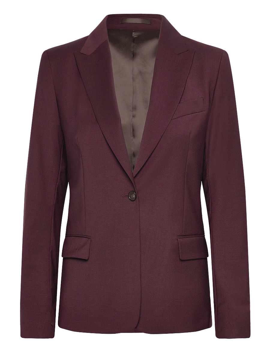 Filippa K - Sasha Cool Wool Blazer - einreihige blazer - burgundy - 0