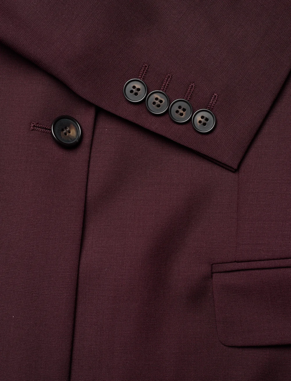 Filippa K - Sasha Cool Wool Blazer - single breasted blazers - burgundy - 3