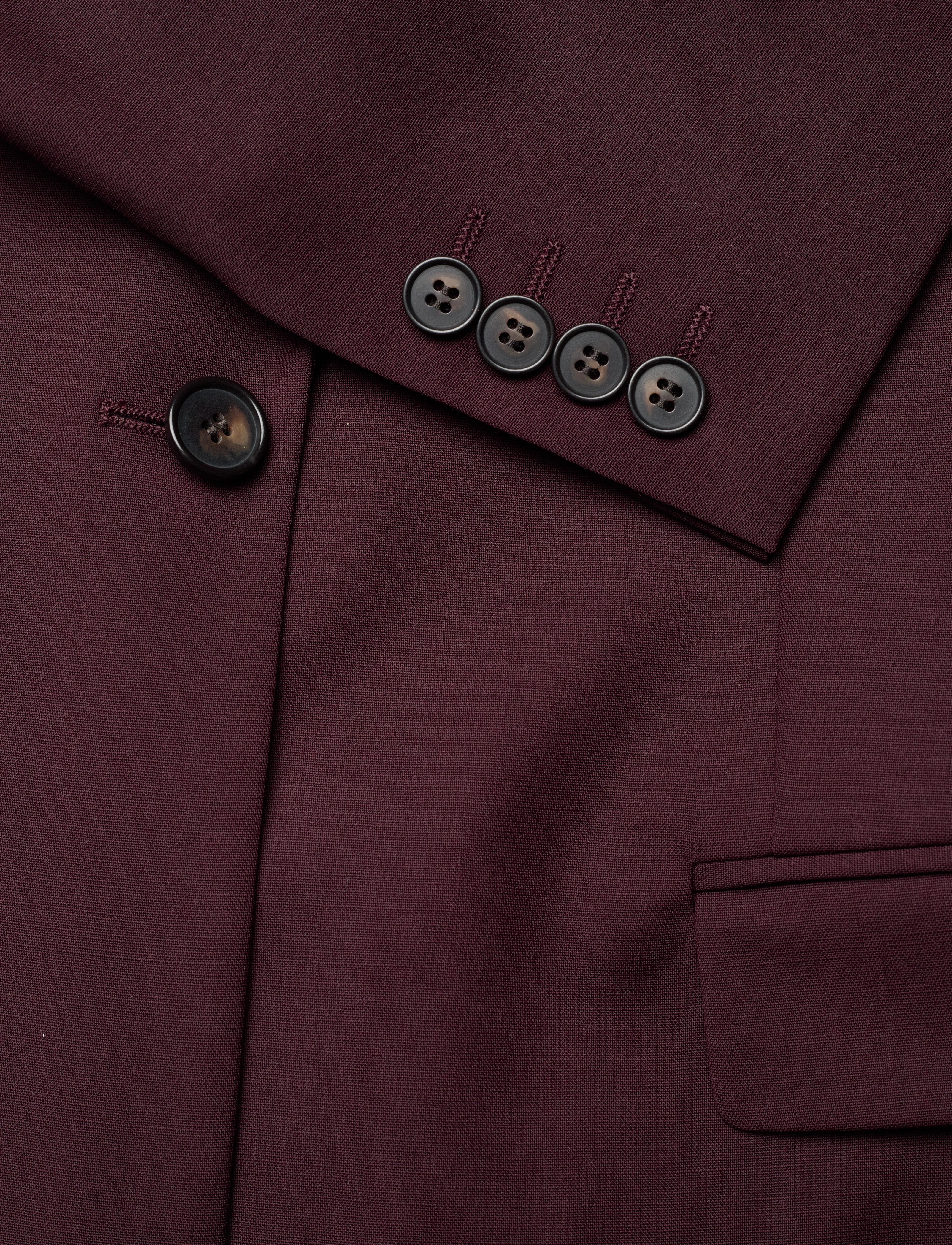 Filippa K - Sasha Cool Wool Blazer - Üherealised pintsakud - burgundy - 3