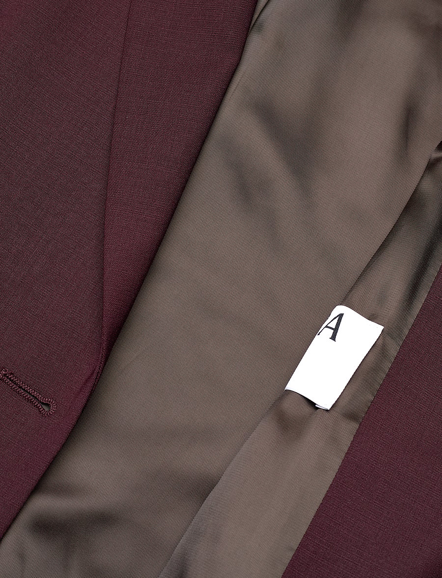 Filippa K - Sasha Cool Wool Blazer - einreihige blazer - burgundy - 4