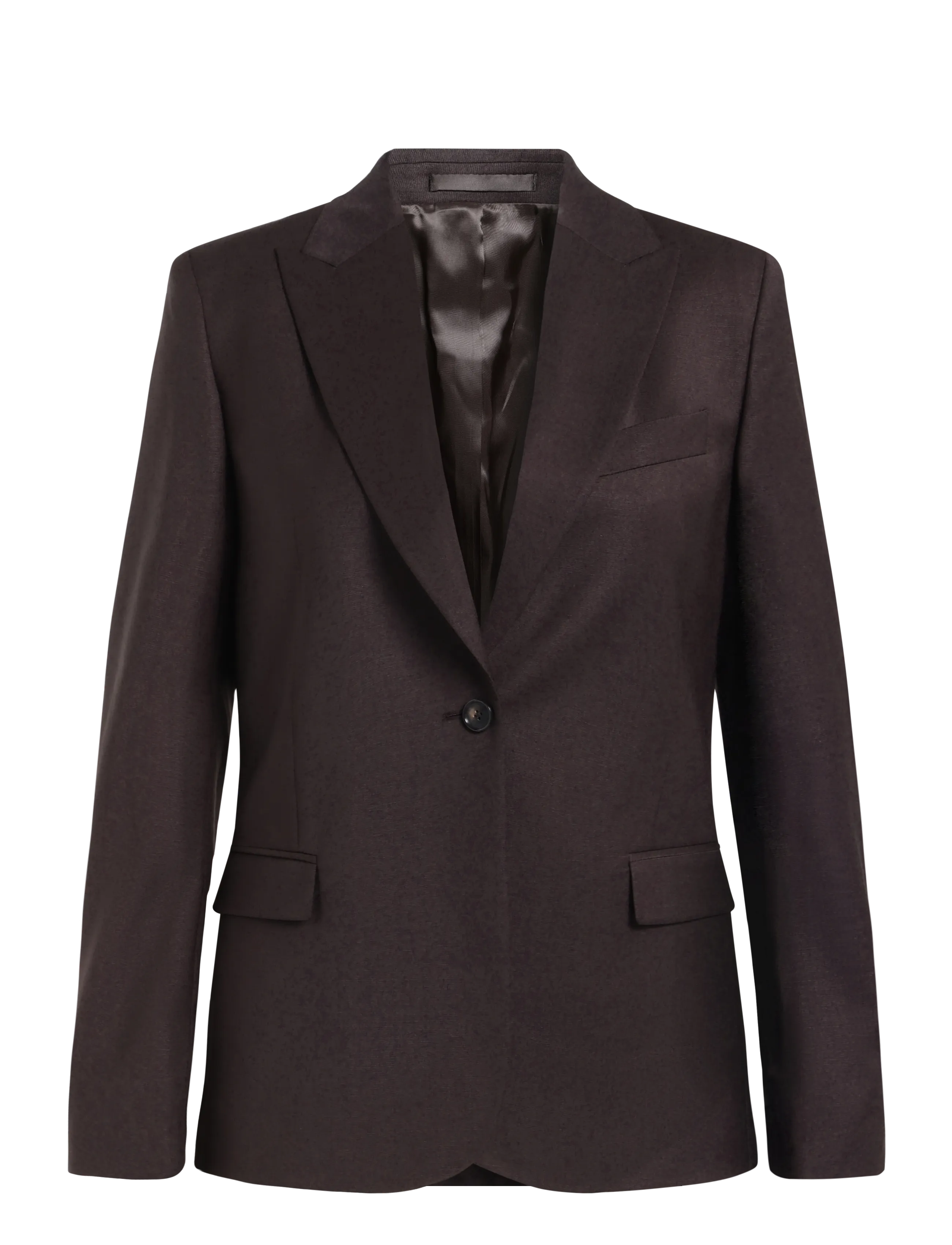 Filippa K Sasha Cool Wool Blazer - Mode trends - DARK CHOCOLATE / brown