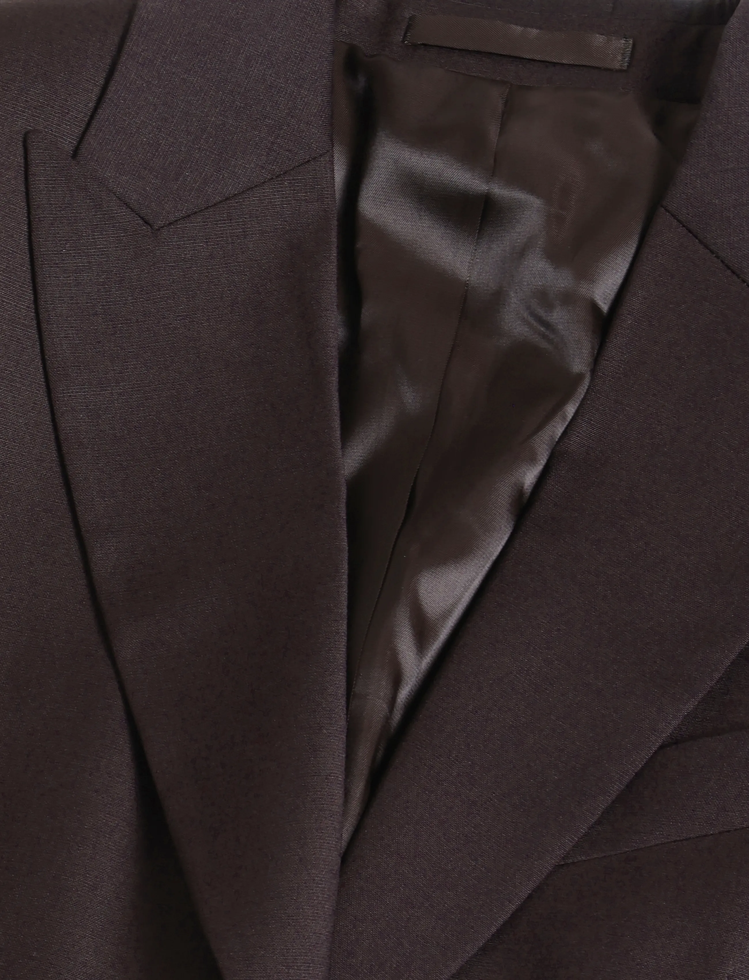 Filippa K - Sasha Cool Wool Blazer - enkeltradede blazere - dark chocolate - 2