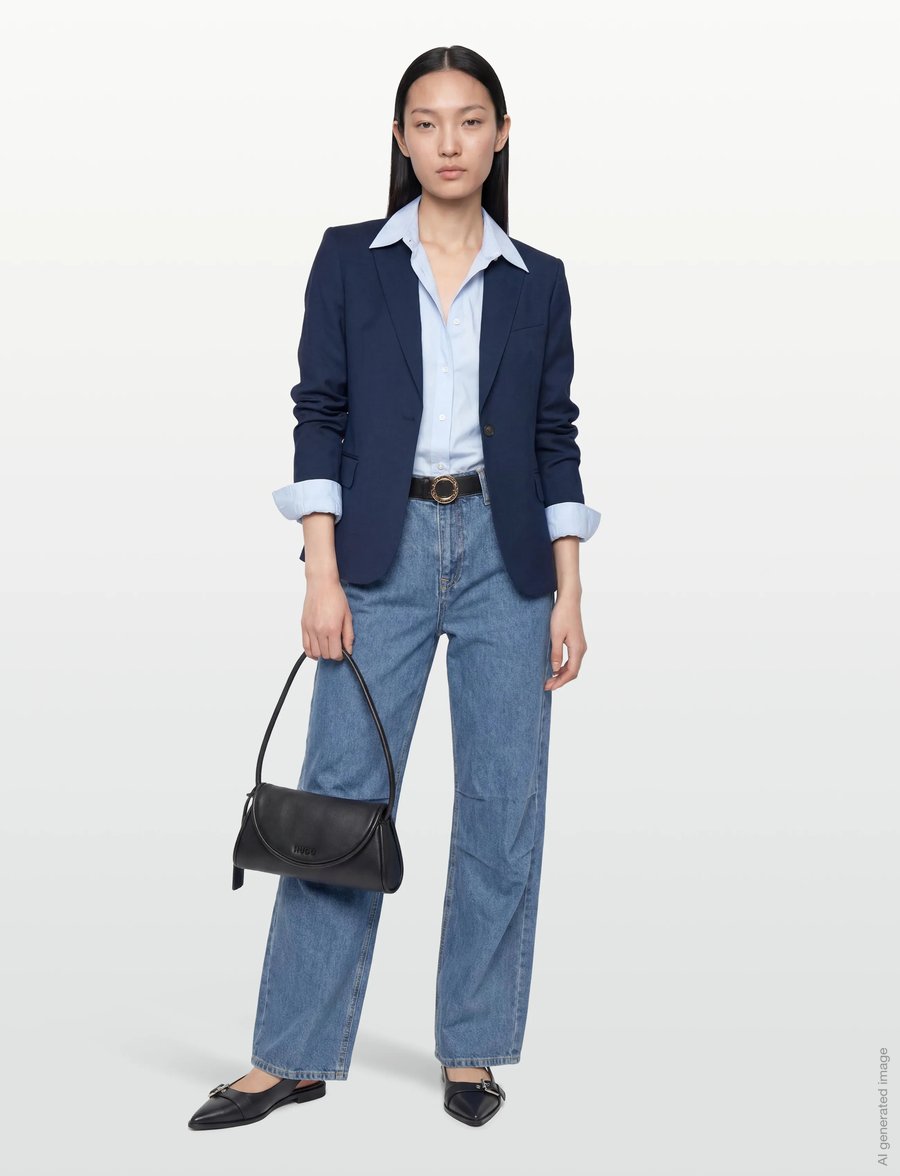 Filippa K - Sasha Cool Wool Blazer - einreihige blazer - faded blue - 0