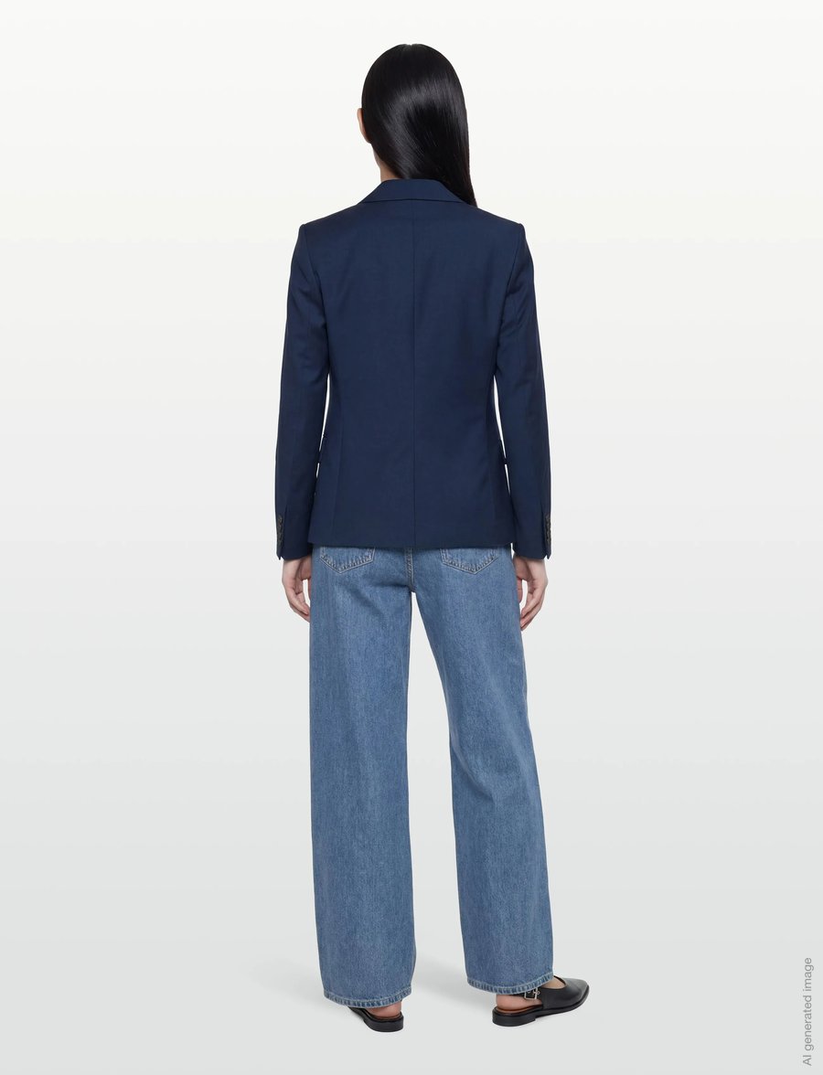 Filippa K - Sasha Cool Wool Blazer - einreihige blazer - faded blue - 4