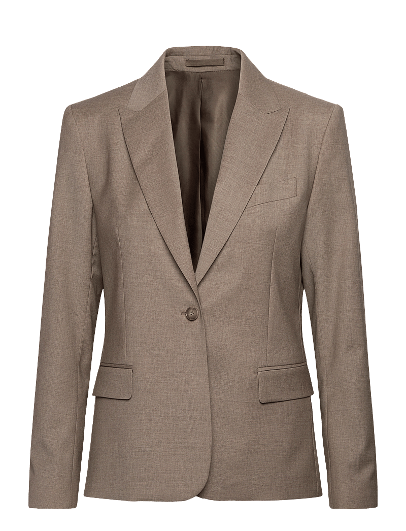 Filippa K - Sasha Cool Wool Blazer - Ühes joones nööpidega bleiserid - faded khaki - 0