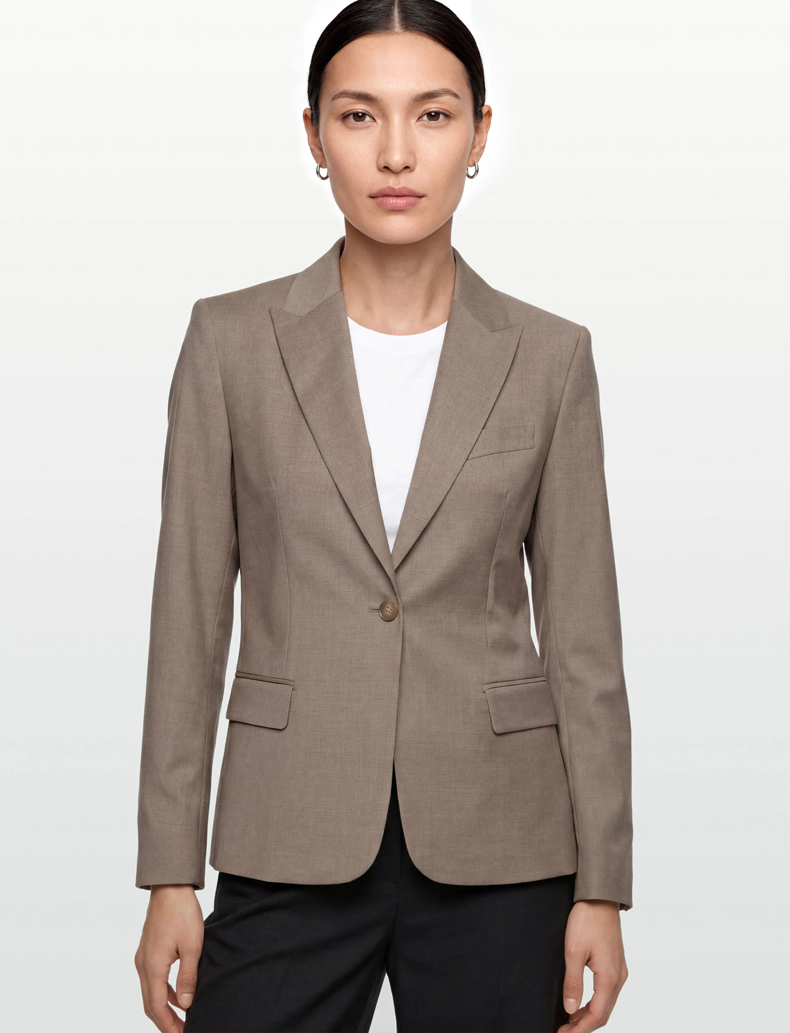 Filippa K - Sasha Cool Wool Blazer - festtøj til outletpriser - faded khaki - 3