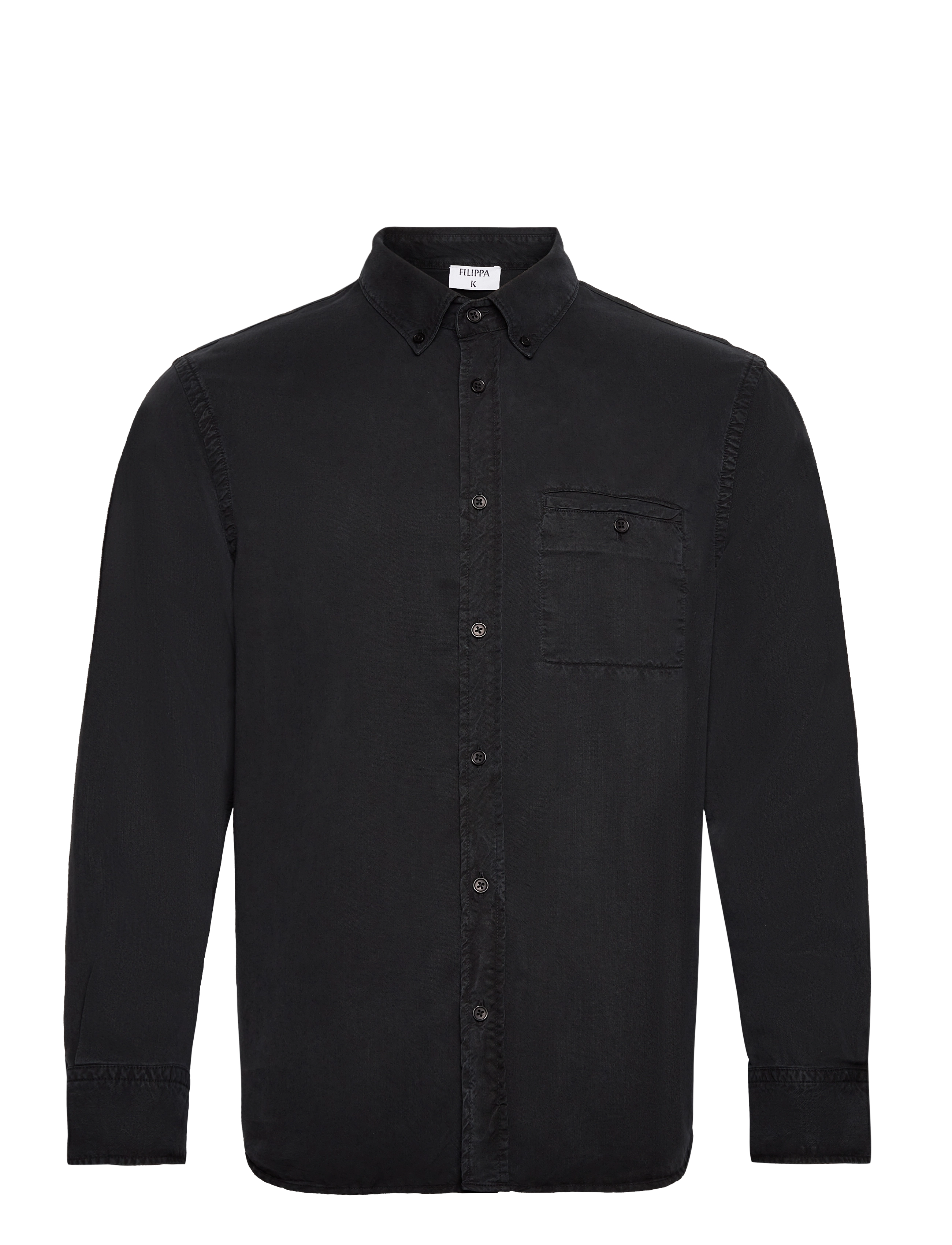 Filippa K Zachary Shirt - Skjorter - ALMOST BLACK / black