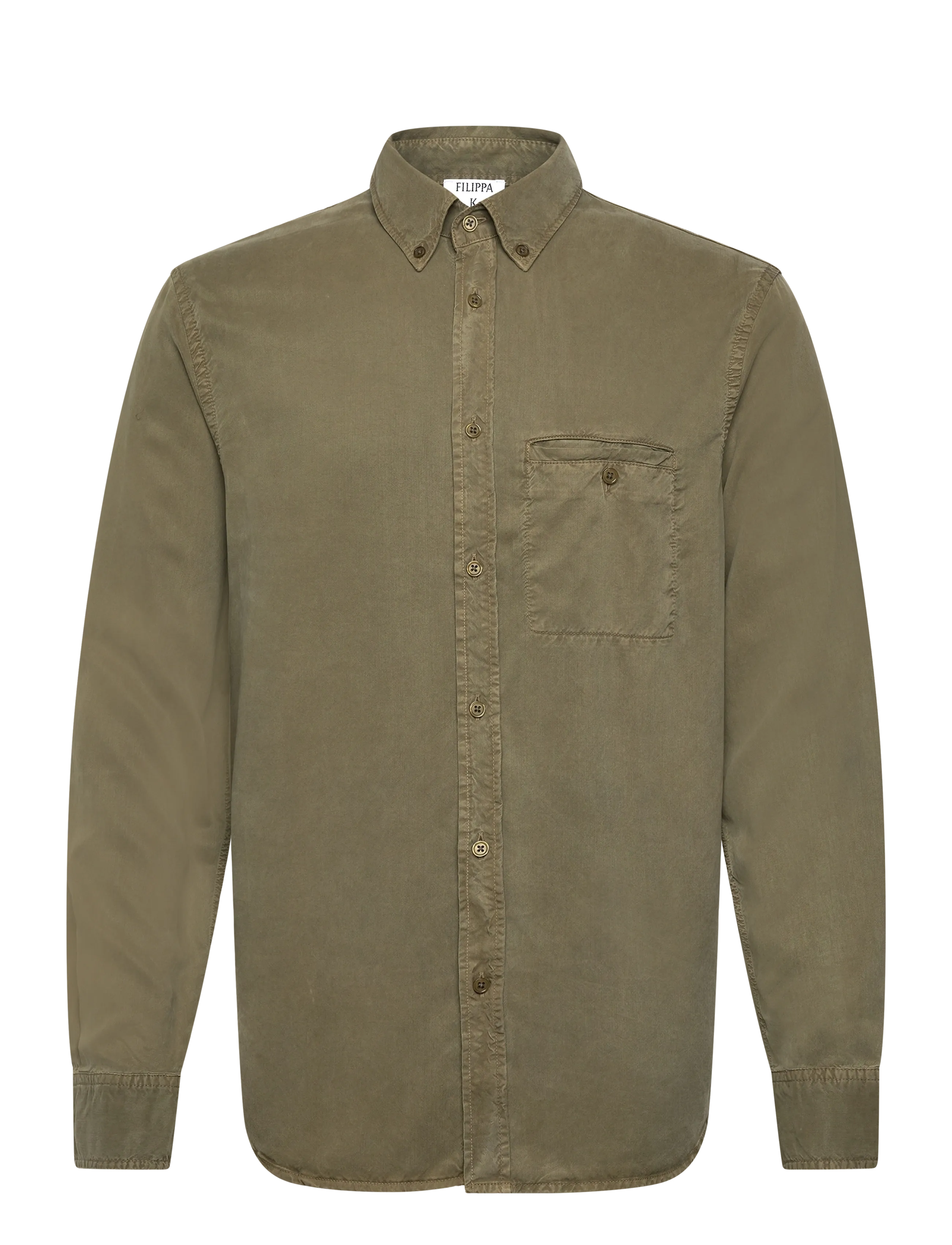 Filippa K Zachary Shirt - Filippa K - DARK OLIVE GREEN / khaki/green