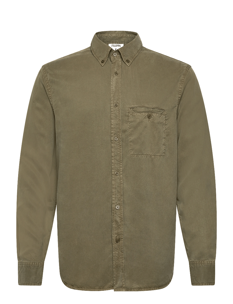 Filippa K - Zachary Shirt - basic-hemden - dark olive green - 0