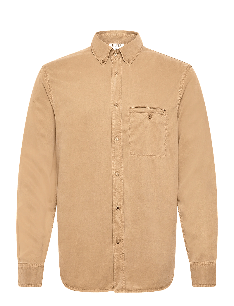Filippa K - Zachary Shirt - basic skjortor - latte beige - 0