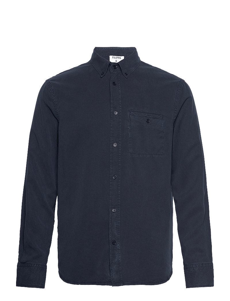 Filippa K - Zachary Shirt - tavalised t-särgid - navy - 0