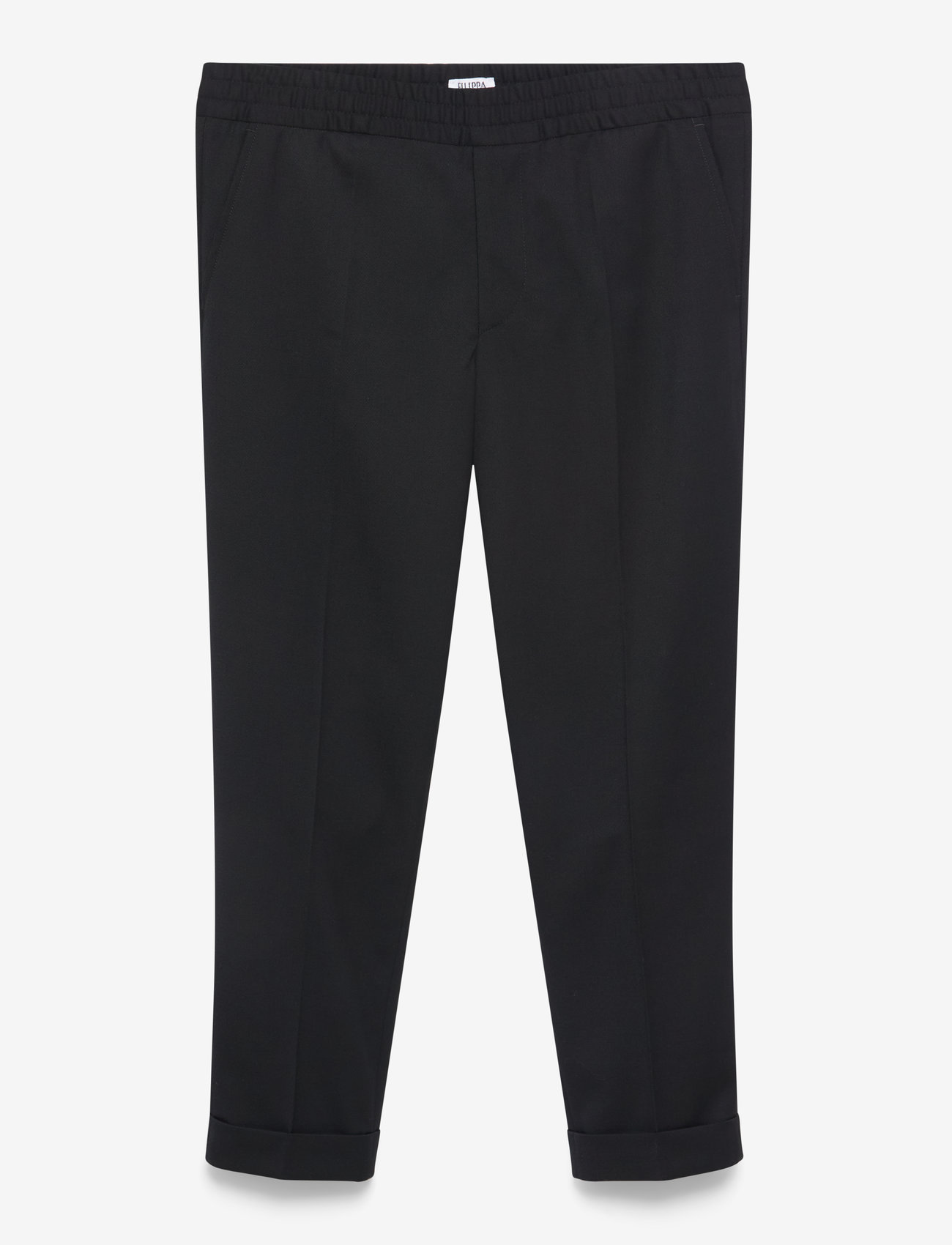 Filippa K - Terry Cropped Trousers - casual byxor - black - 1