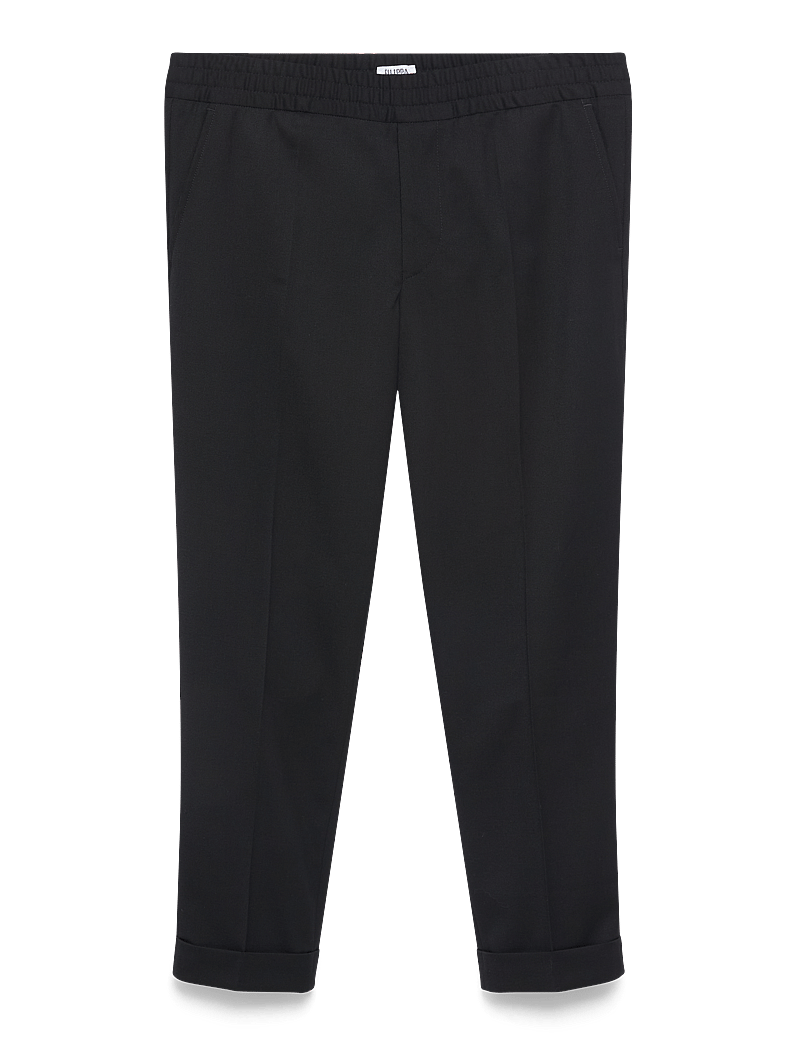 Filippa K - Terry Cropped Trousers - casual byxor - black - 1
