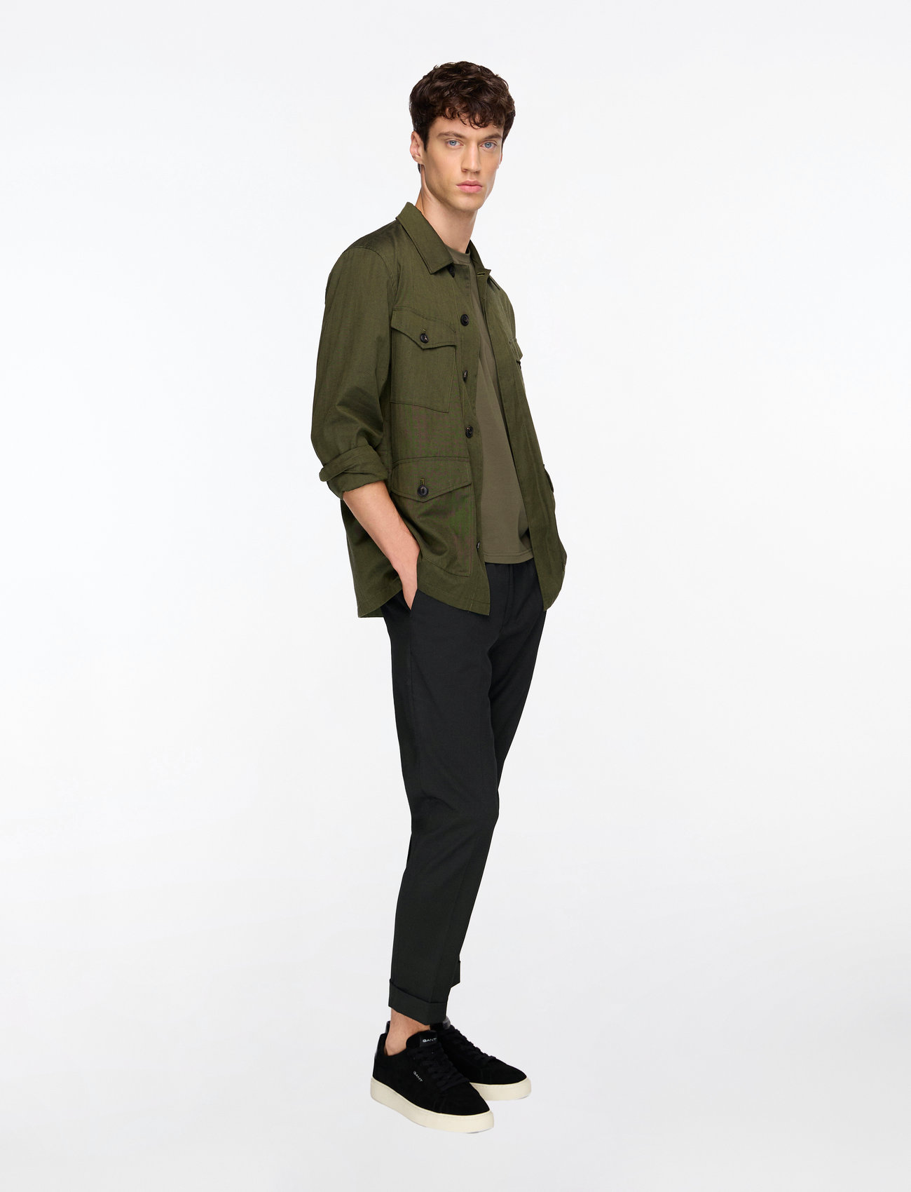 Filippa K - Terry Cropped Trousers - casual byxor - black - 3