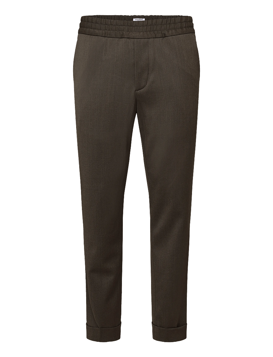 Filippa K - Terry Cropped Trousers - casual bukser - walnut brown - 0