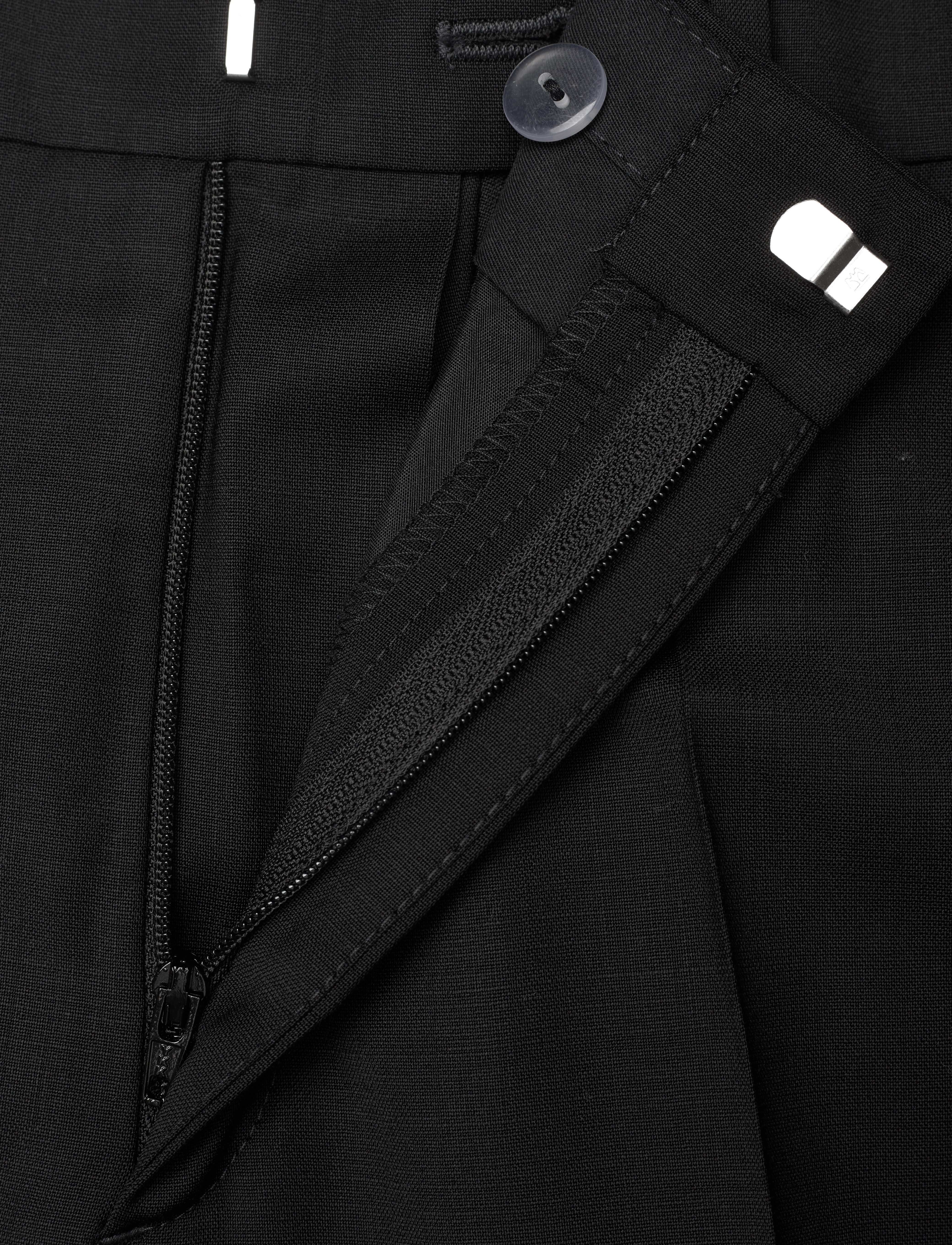 Filippa K - Emma Cropped Cool Wool Trouser - habitbukser - black - 3