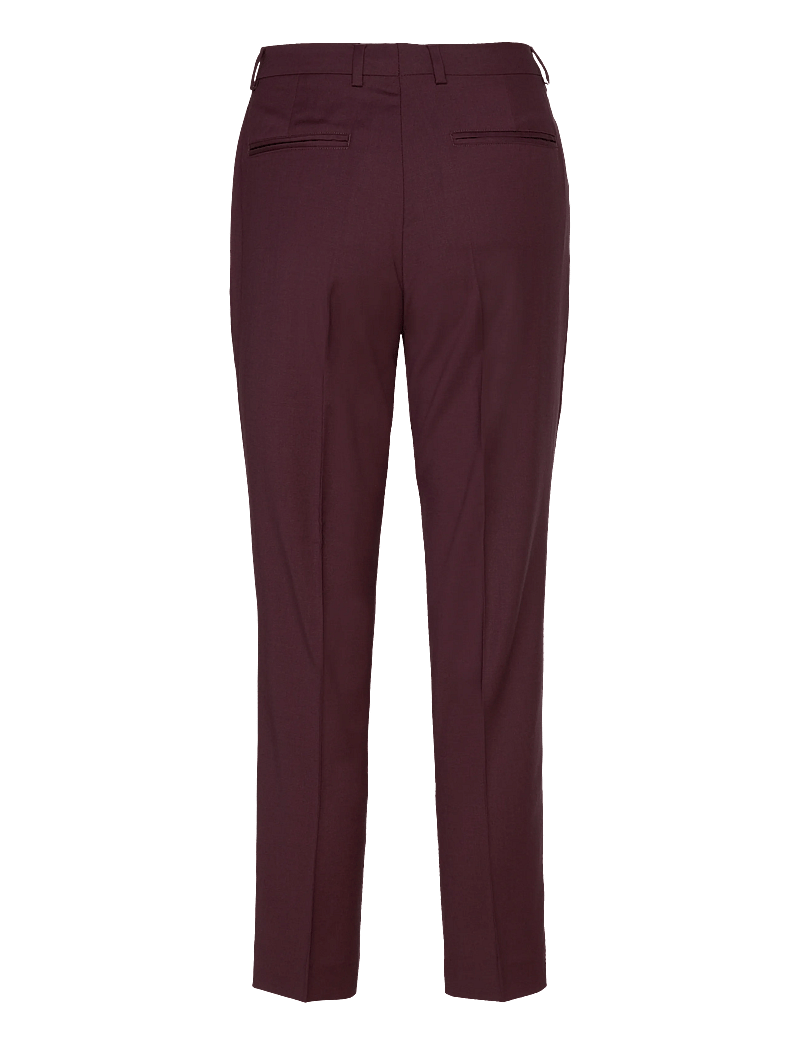 Filippa K - Emma Cropped Cool Wool Trouser - formell - burgundy - 1